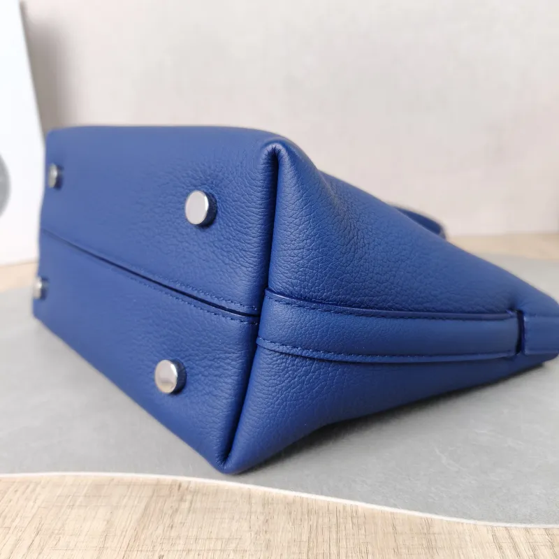 DIOR Top Handle Bag Tote Bag Top Handle Bag Navy Calfskin One Size 21 × 12 × 16 cm — detail view 10 of 13