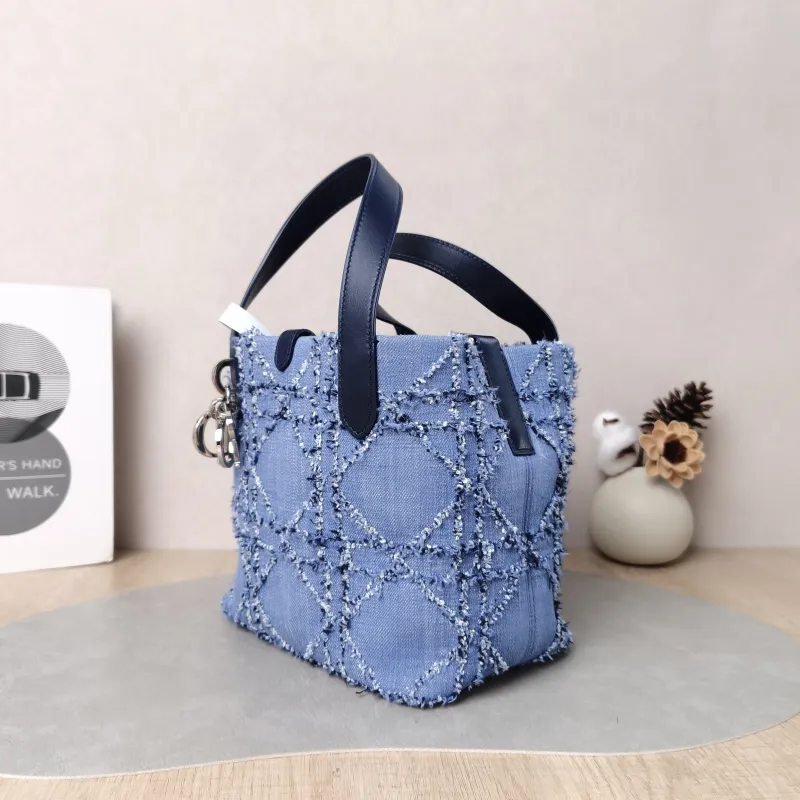 DIOR Top Handle Bag TOUJOURS Edition Blue Small 18.5 × 12 × 18.5 cm — cover view 6 of 6