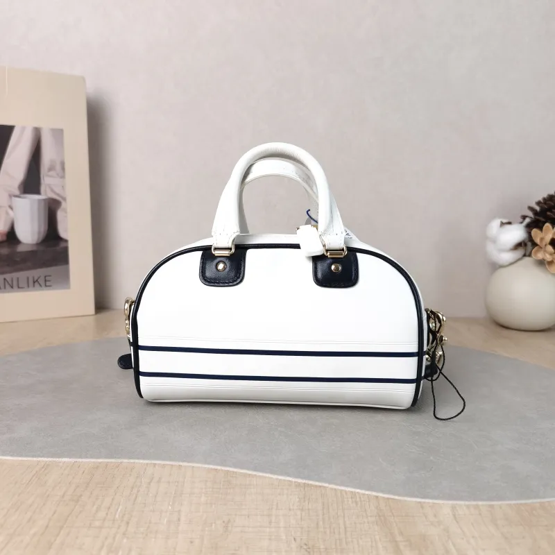 DIOR Crossbody Bag Vibe Bowling White CC alfskin Mini 17.5 × 8 × 10.5 cm — cover view 4 of 5