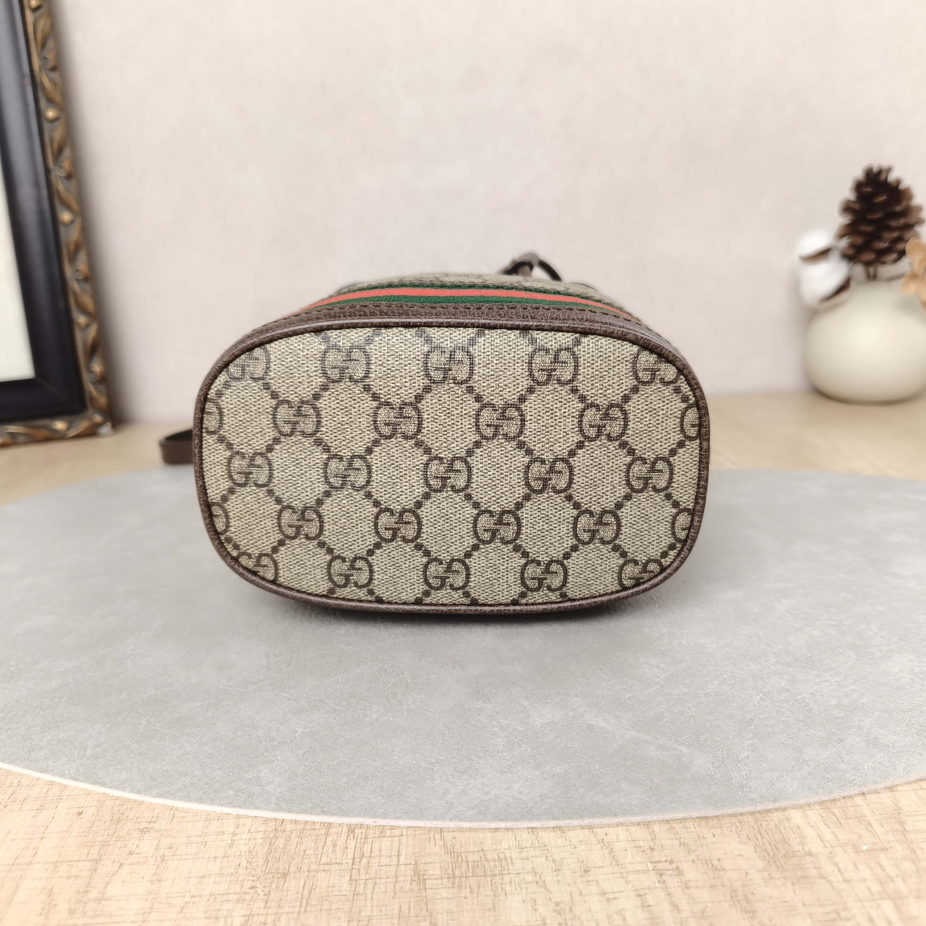 GUCCI Shoulder Bag Ophidia Bucket Bag Monogram PV Cmini15.5 × 9 × 19 cm — cover view 3 of 5