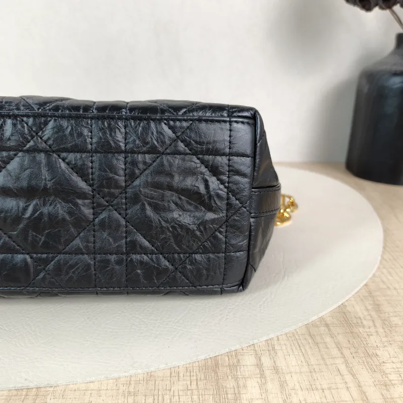 DIOR Shoulder Bag star Hobo Vanity Case Bag Black Calfskin One Size22 × 10 × 14.5 cm — detail view 7 of 9
