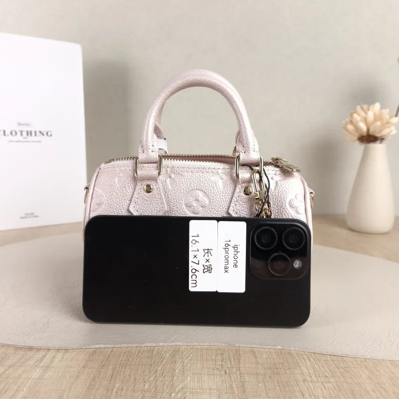 Louis Vuitton Crossbody Bag Speedy Nano Calfskin nano 16 × 7.5 × 10 cm — cover view 3 of 6