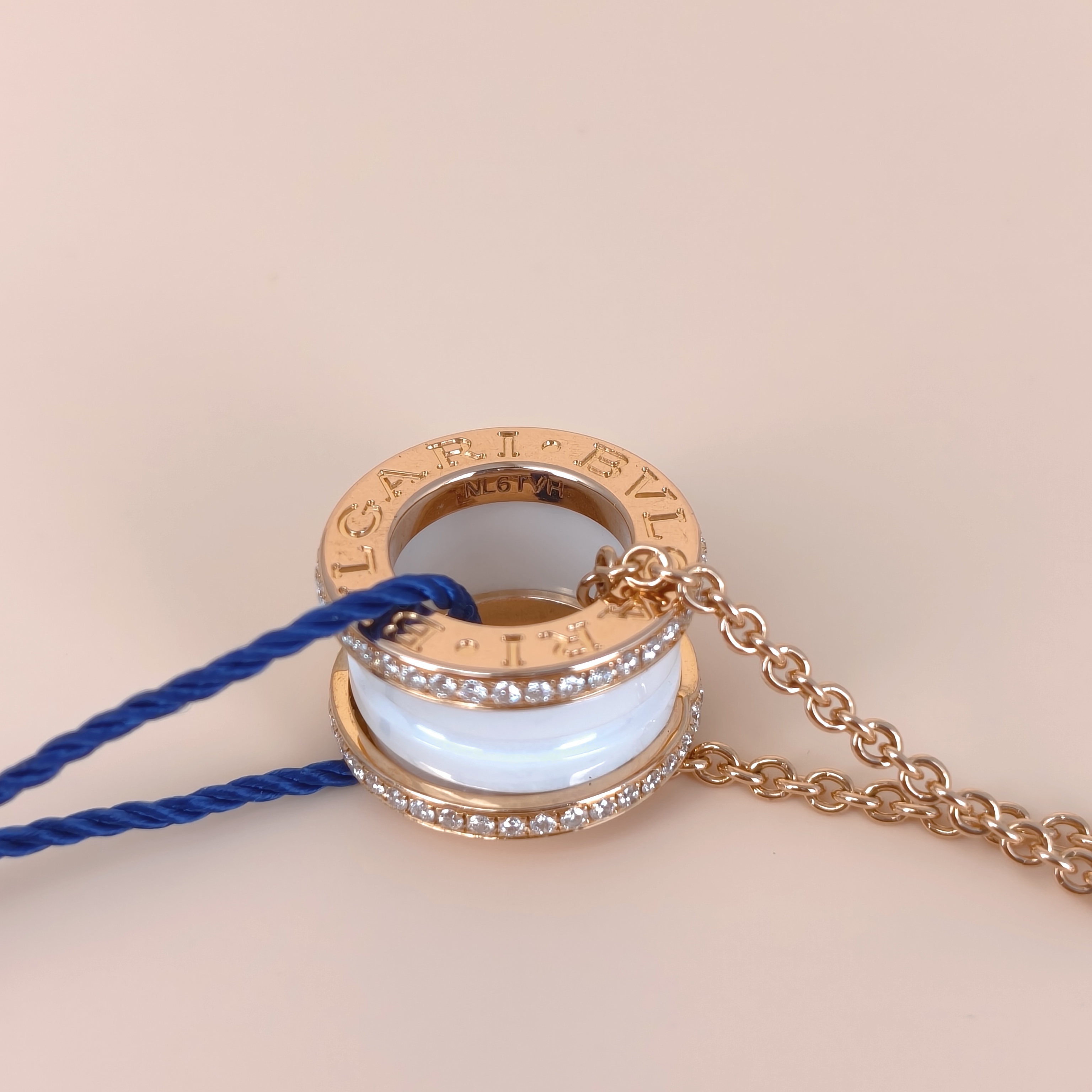 Bvlgari Necklace B.ZERO1Collection White Pavé Diamond Rose Gold Rose Gold Diamond18KR ose Gold One Size46cm — cover view 5 of 9