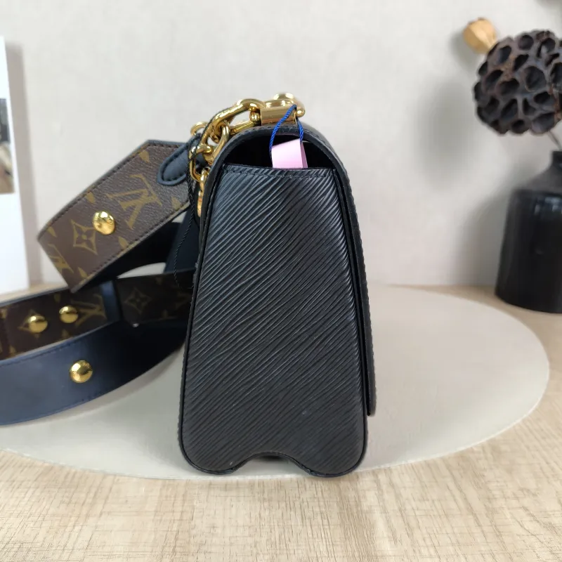 Louis Vuitton Crossbody Bag Twist Black Epi Embossed Calfskin Medium 23 × 9.5 × 17 cm — detail view 1 of 13