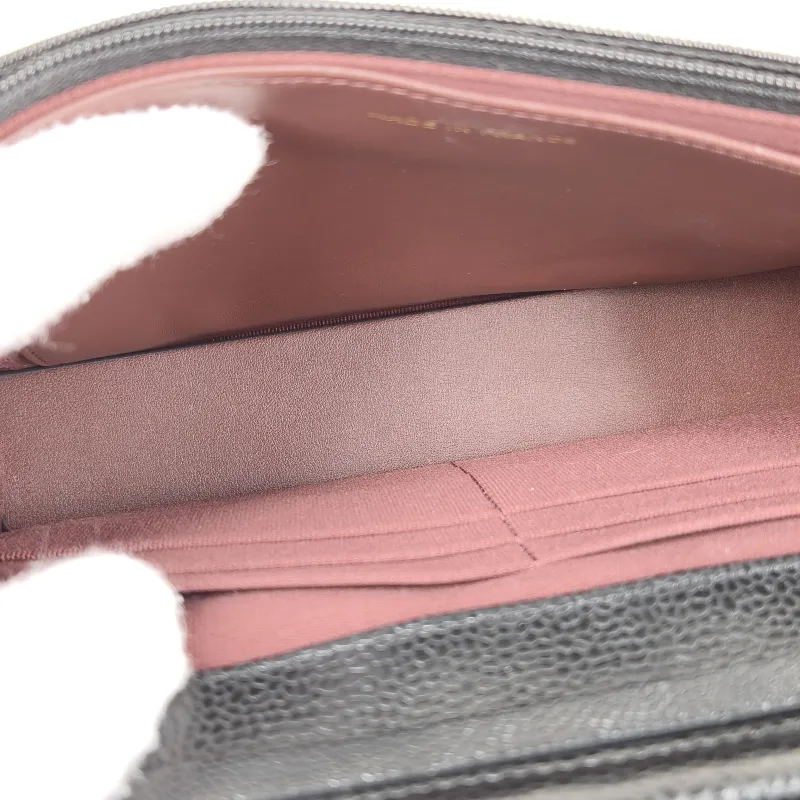 Chanel Crossbody Bag Classic Flap WOC CF WOCWOC Bag Black Grained Calfskin Mini 19.2 × 3.5 × 12.3 cm — detail view 4 of 13