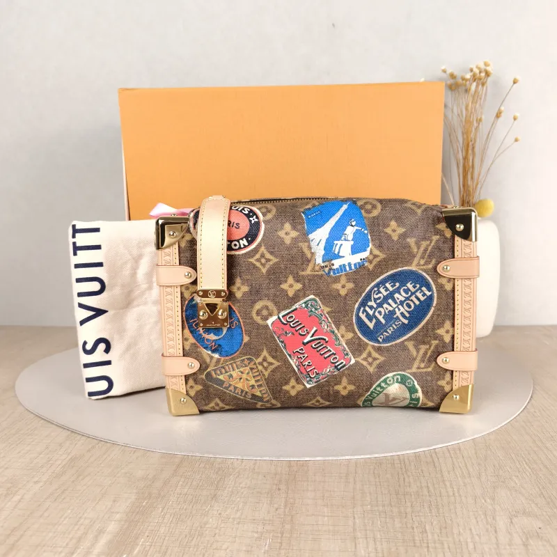 Louis Vuitton Crossbody Bag Side Trunk Box Edition Brown PVC Medium 23.5 × 8.5 × 16 cm — cover view 2 of 6