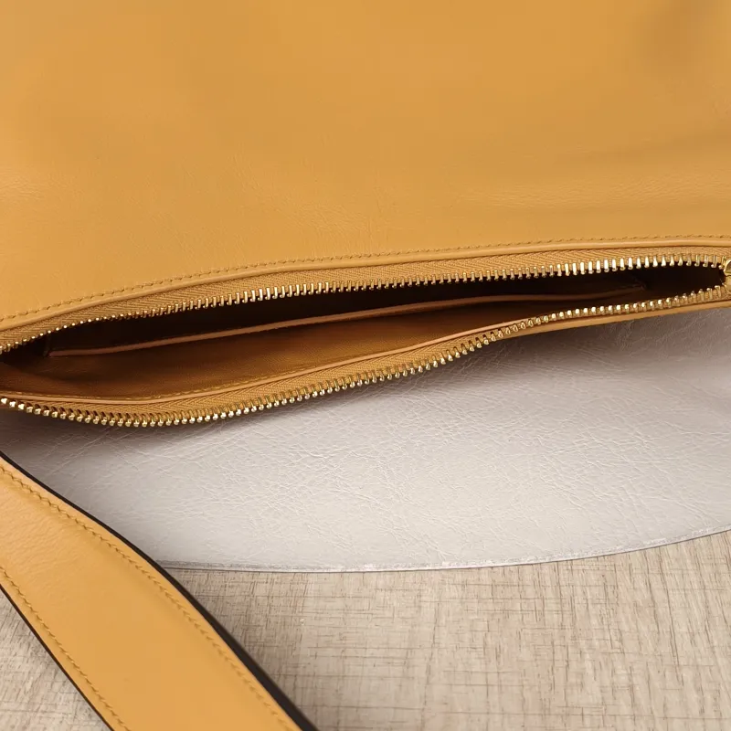 PRADA Shoulder Bag Aimée Yellow Calfskin One Size31 × 9 × 18 cm — detail view 5 of 13