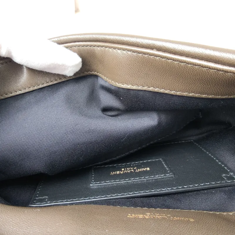 SAINT LAURENT Crossbody Bag Jamie 4.3 Chain Bag Green Lambskin Mini 20 × 7 × 12 cm — detail view 3 of 11