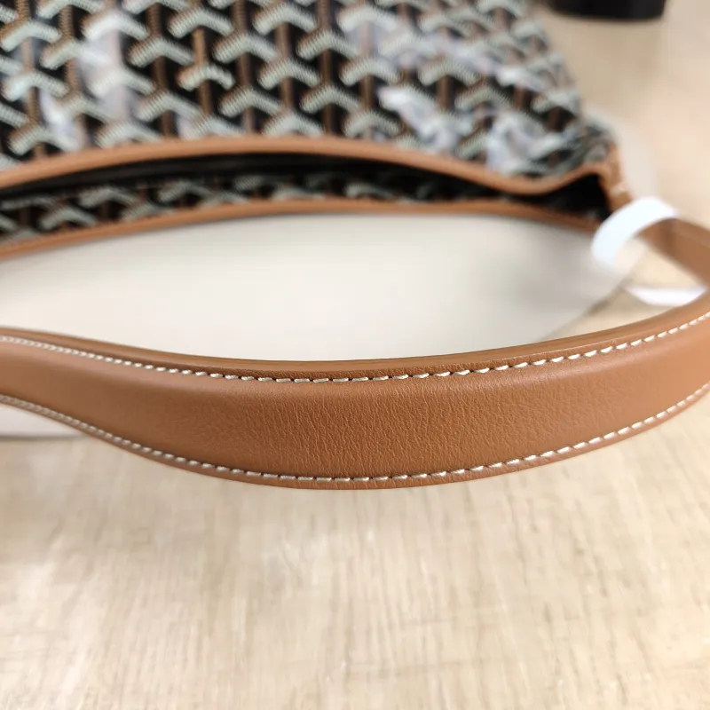 GOYARD Shoulder Bag Boheme Hobo​ Brown ine Canvas Small 43 × 14 × 27 cm — detail view 12 of 12
