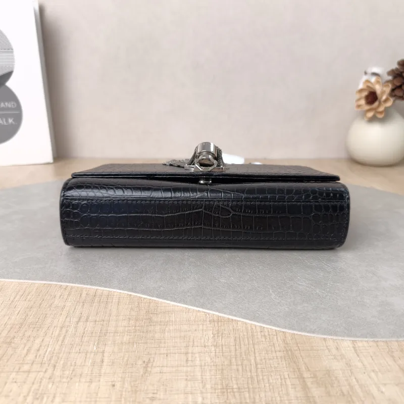 SAINT LAURENT Crossbody Bag KATE Edition Black Calfskin Small20 × 5 × 12.5 cm Conditioned — cover view 2 of 5