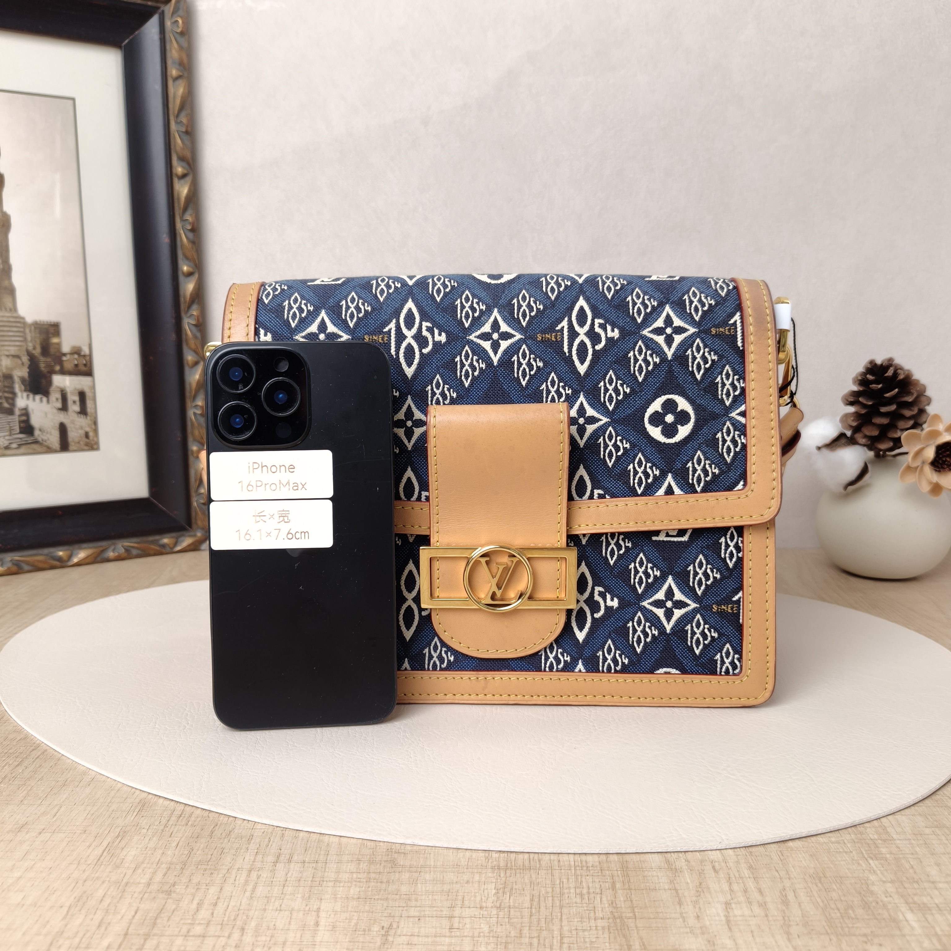 Louis Vuitton Crossbody Bag Dauphine 1854 Medium25 × 10.5 × 17 cm — cover view 8 of 10