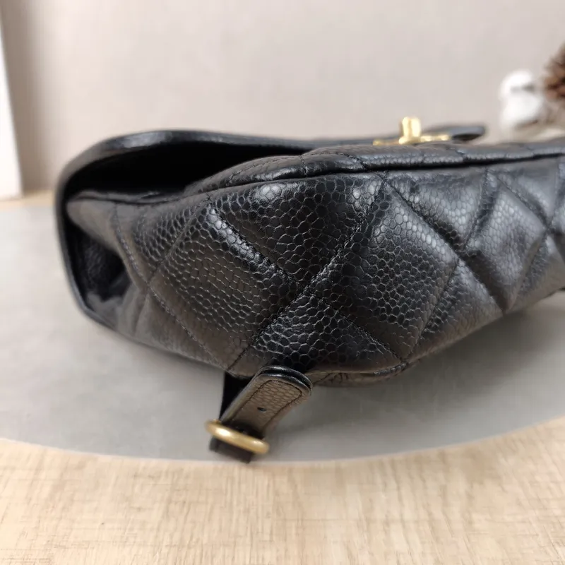 Chanel Backpack Backpack Black Grained Calfskin One Size24 × 5 × 17 cm — detail view 1 of 15