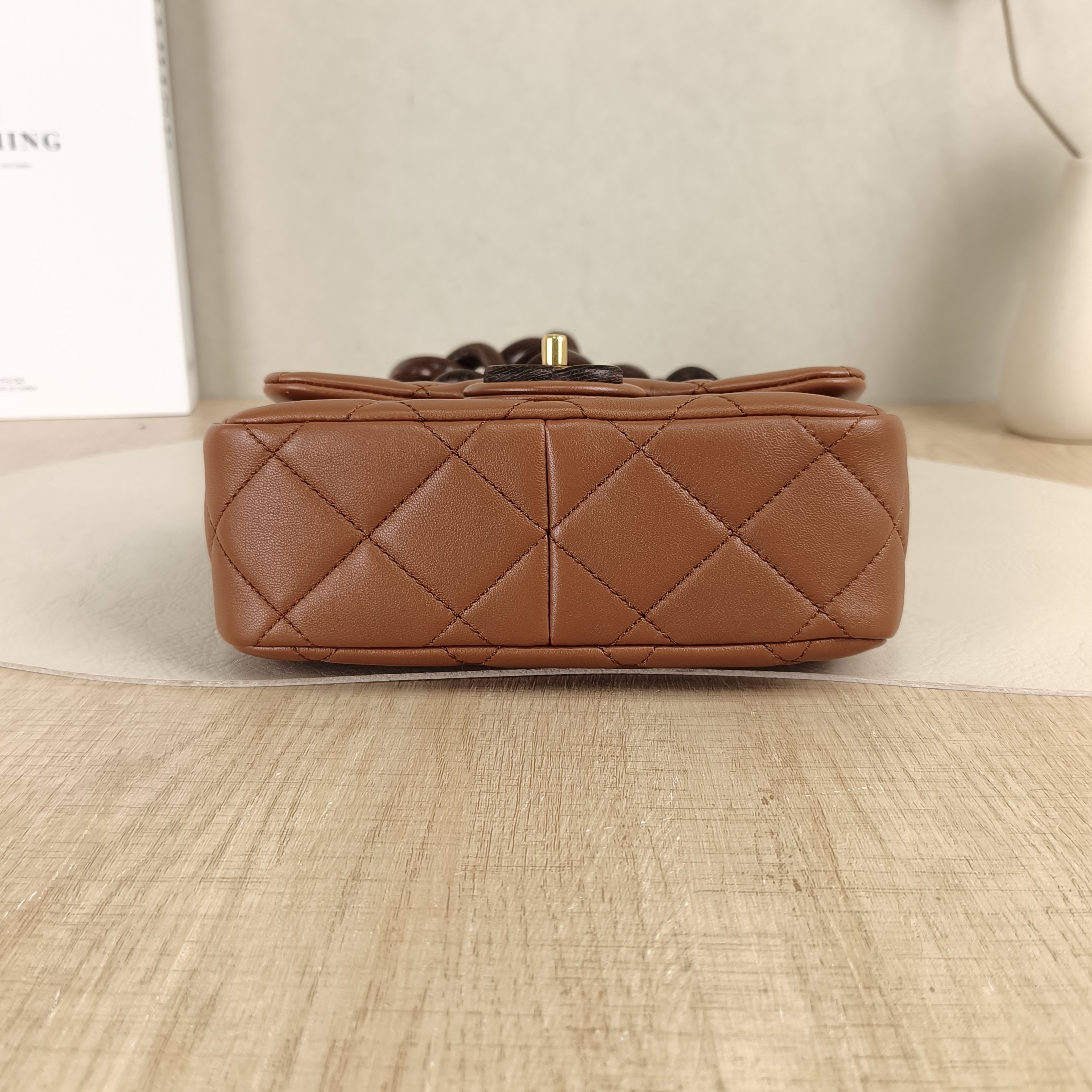 Chanel Crossbody Bag CF Mini Brown Lambskinmini17 × 6 × 12 cm — cover view 2 of 6