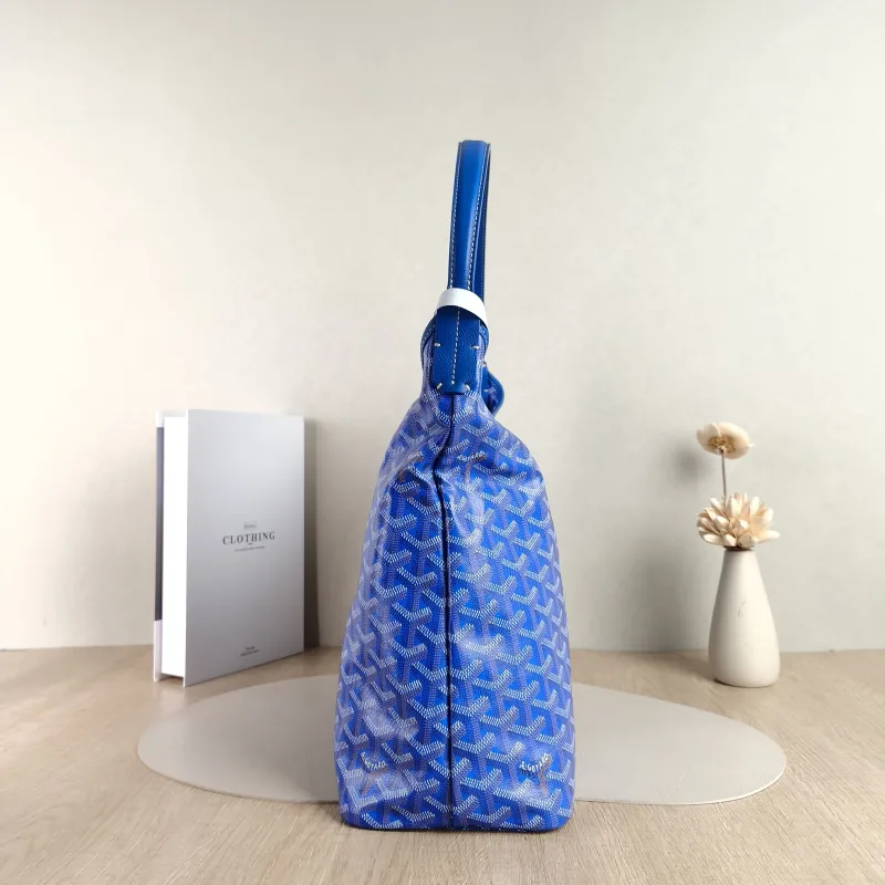 GOYARD Shoulder Bag Boheme Hobo​ Blue PVC Small 43 × 14 × 27 cm — detail view 8 of 11