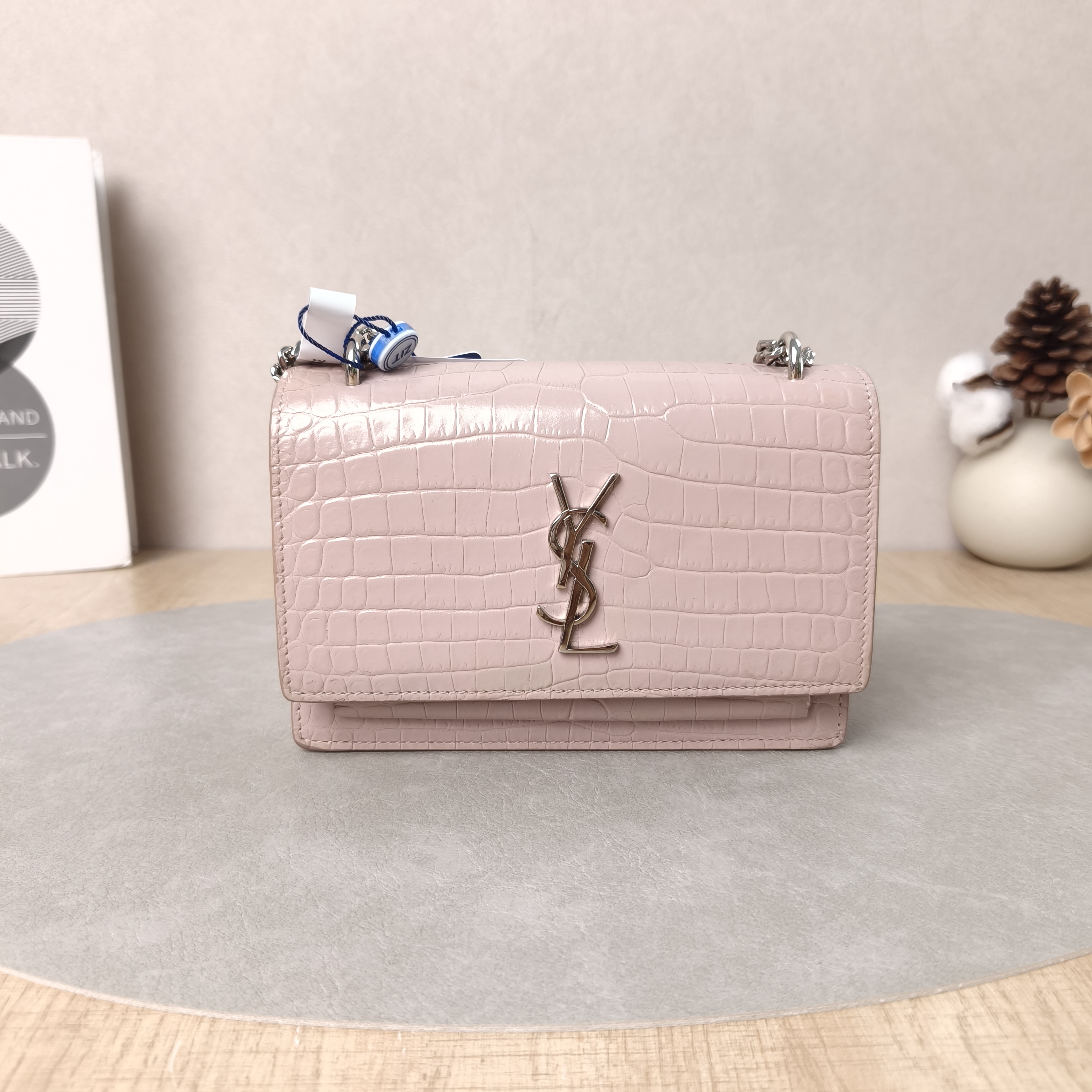 SAINT LAURENT Shoulder Bag SUNSET woc Pink Calfskinmini17 × 4 × 11.5 cm