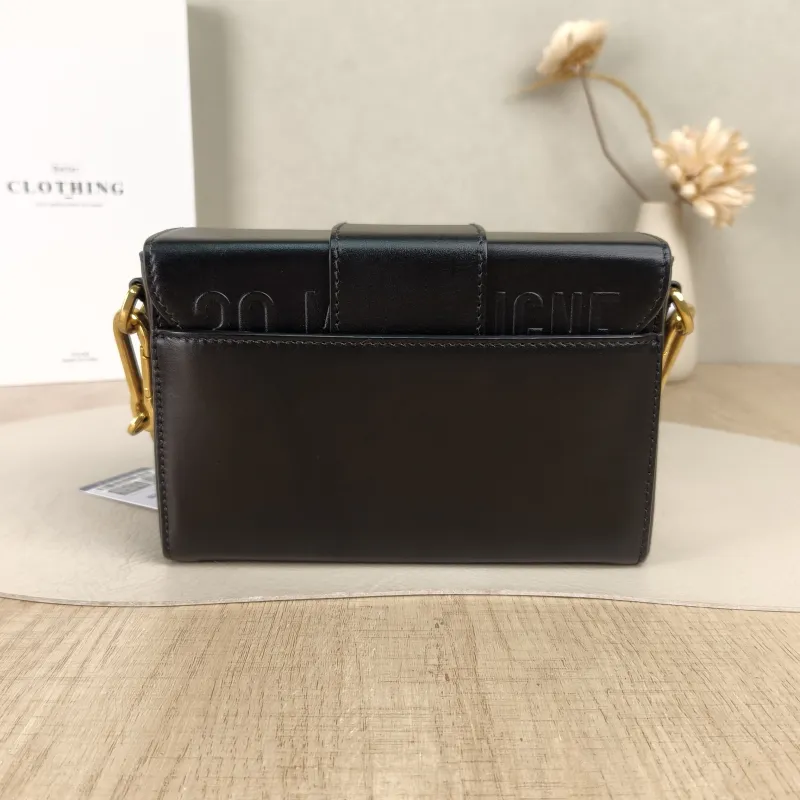 DIOR Crossbody Bag30Montaigne 30 Box Box Black Calfskinmini17.5 × 5 × 11.5 cm — cover view 4 of 5
