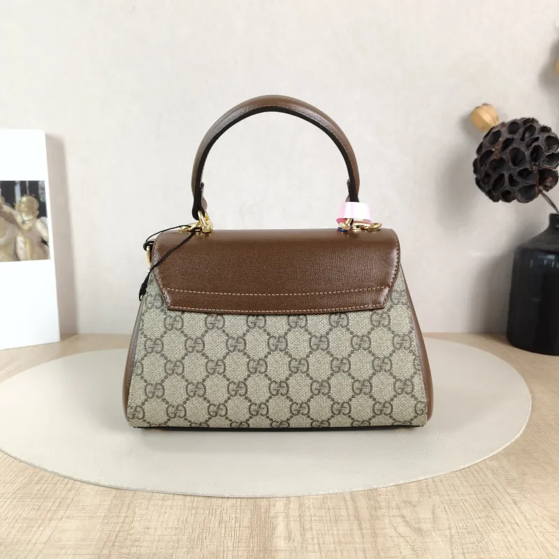 GUCCI Top Handle Bag Horsebit 1955Collection Top Handle Bag Monogram PVC Small 22 × 10.5 × 16 cm — cover view 2 of 5