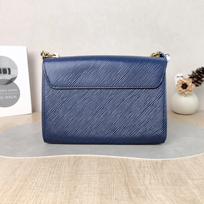Louis Vuitton Crossbody Bag Twist Blue Calfskin Medium 23 × 9.5 × 17 cm — cover view 2 of 6