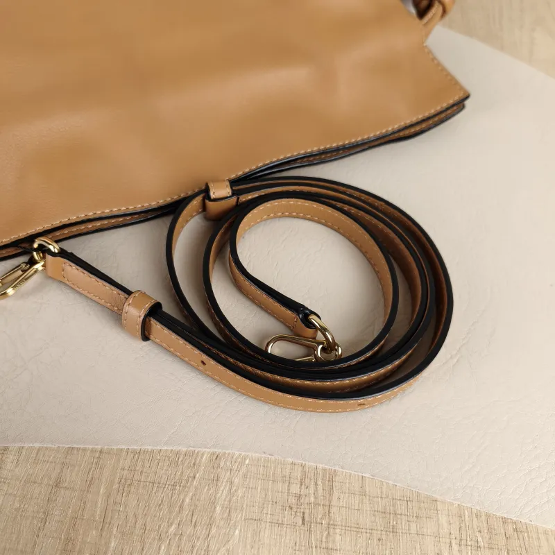 LOEWE Crossbody Bag Flamenco Brown Calfskin Mini 24 × 9 × 18 cm — detail view 2 of 10