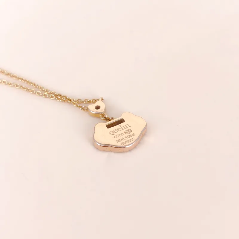 Qeelin Necklace Yu Yi Collection Necklace Red Agate Diamond18KR ose Gold One Size 40cm — cover view 3 of 8