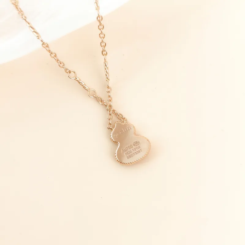 Qeelin Necklace Wulu Collection Necklace Red Agate Diamond18KR ose Gold One Size 40cm — cover view 7 of 8