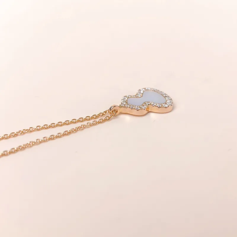 Qeelin Necklace Wulu Collection Necklace White Mother-of-Pearl Diamond18KR ose Gold One Size 40cm — cover view 5 of 8