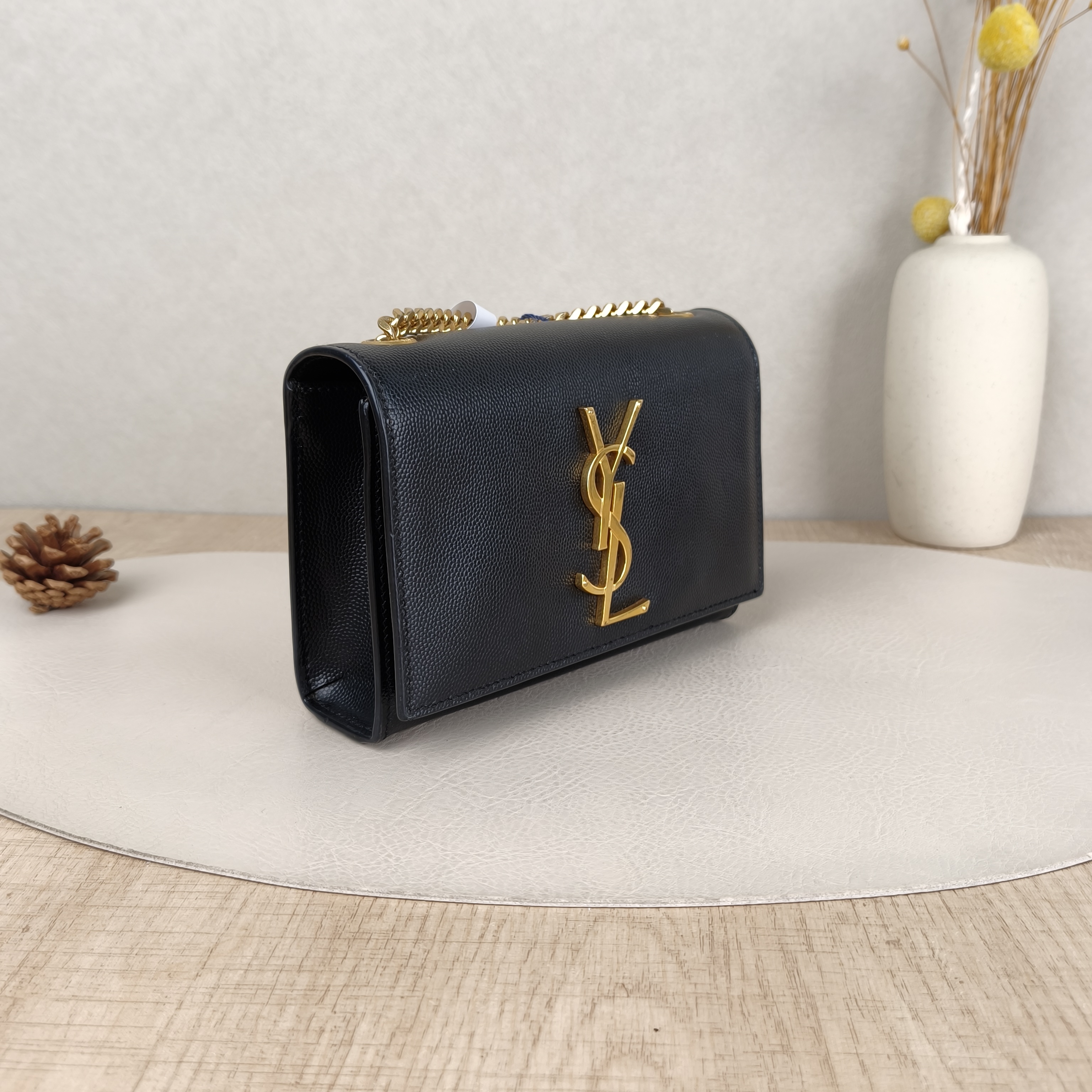 SAINT LAURENT Crossbody Bag KATE Black Calfskin Mini17 × 5 × 11.5 cm — cover view 5 of 5