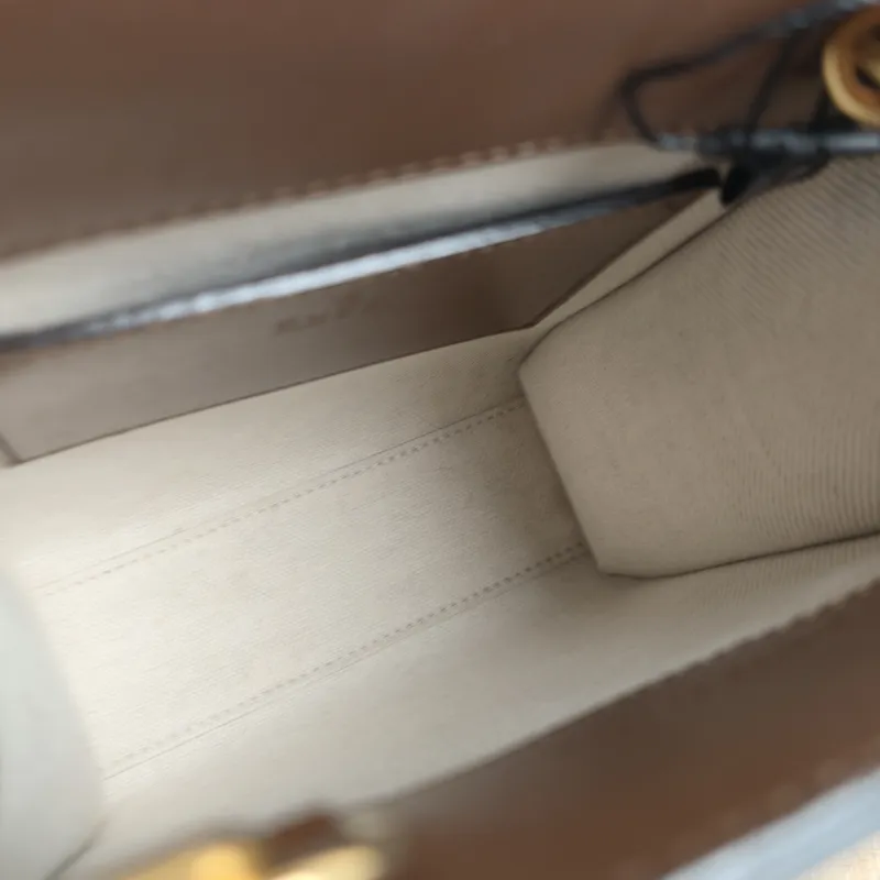 GUCCI Crossbody Bag GG Retro Collection Tote Bag Brown PVC Mini 16 × 7 × 20 cm — detail view 5 of 10