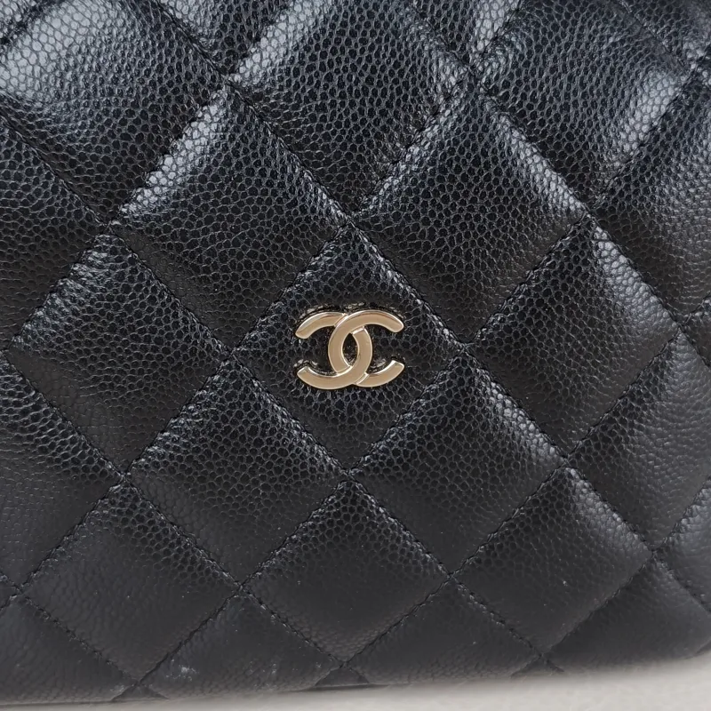 Chanel Crossbody Bag Crossbody Bag Black Grained Calfskin One Size 15.5 × 6 × 12 cm — detail view 7 of 13