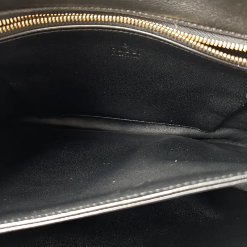 GUCCI Crossbody Bag Horsebit 1955 Horsebit Edition Medium Black Lambskin Medium 30 × 11 × 20.5 cm — detail view 14 of 14