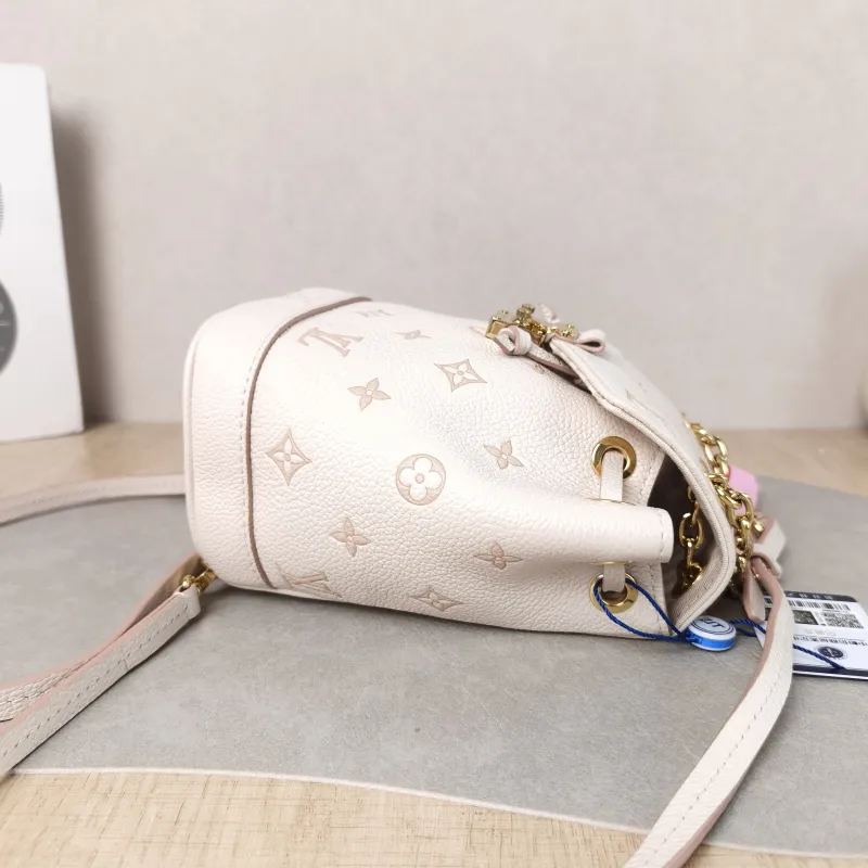 Louis Vuitton Backpack NANO NOÉ Backpack Beige Calfskin nano 15 × 10 × 19 cm — detail view 12 of 12