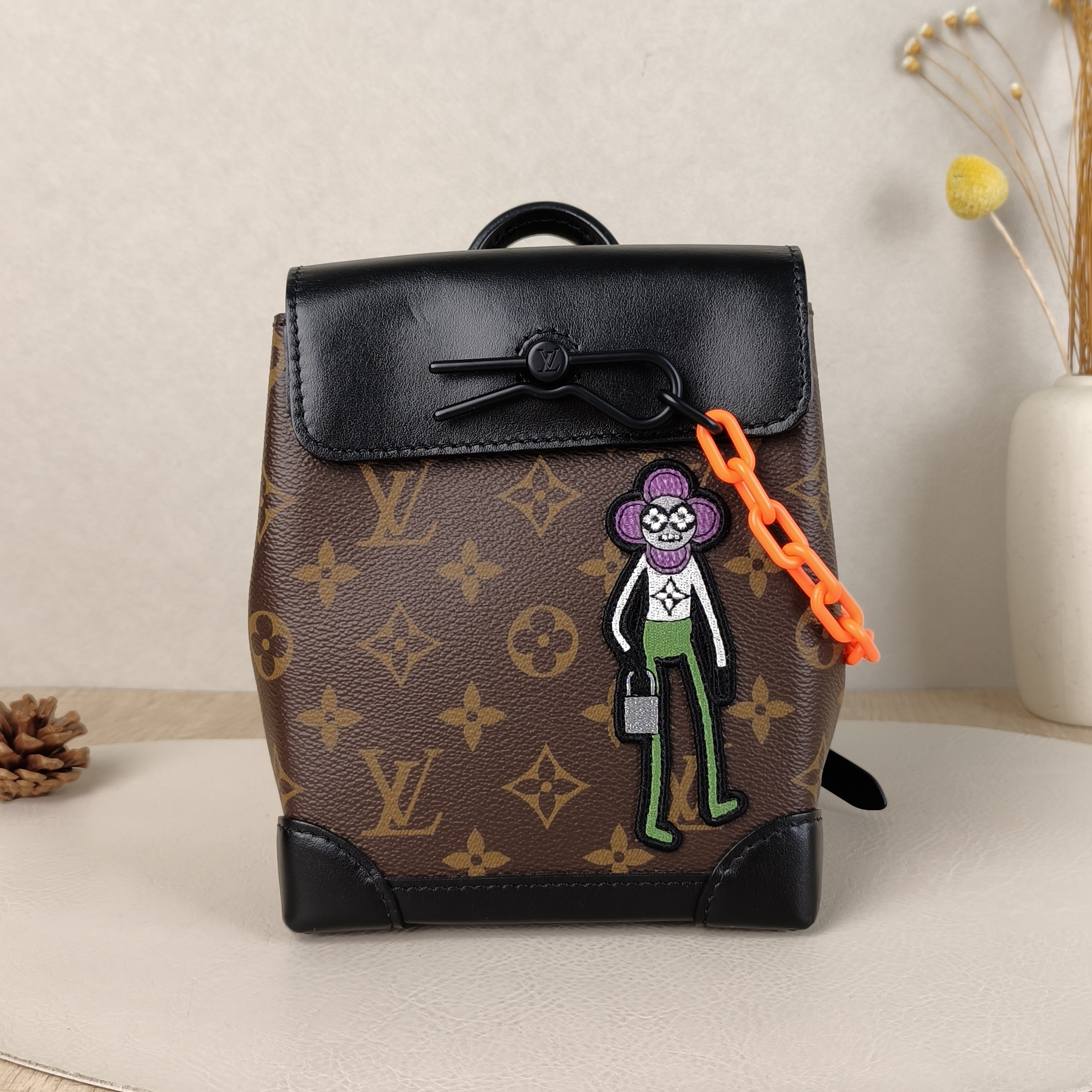 Louis Vuitton Shoulder Bag Nano Steamer Shoulder Bag Monogram nano15 × 7 × 18 cm