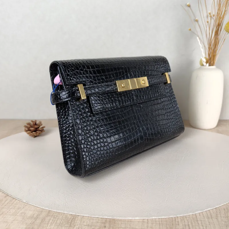 SAINT LAURENT Shoulder Bag MANHATTAN Black Calfskin Small24 × 17.5 × 6 cm — cover view 2 of 5