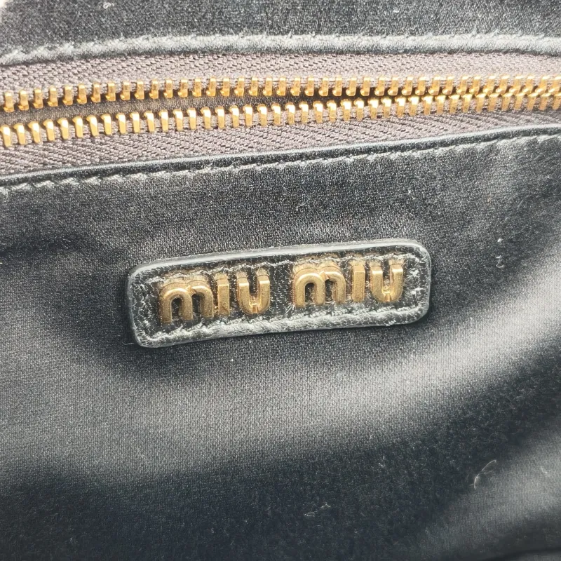 Miumiu Top Handle Bag Pocket Top Handle Bag Black Lambskin 32 × 12 × 13 cm — detail view 2 of 15
