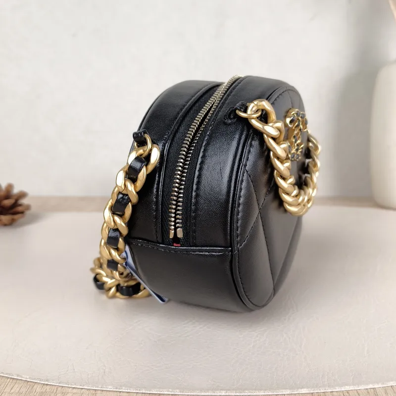 Chanel Crossbody Bag 19bag Black Lambskin Mini 12 × 4.5 × 12 cm — detail view 2 of 13