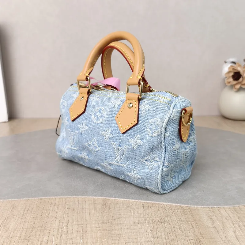 Louis Vuitton Crossbody Bag Speedy Nano Blue nano 16 × 7.5 × 10 cm — cover view 3 of 5