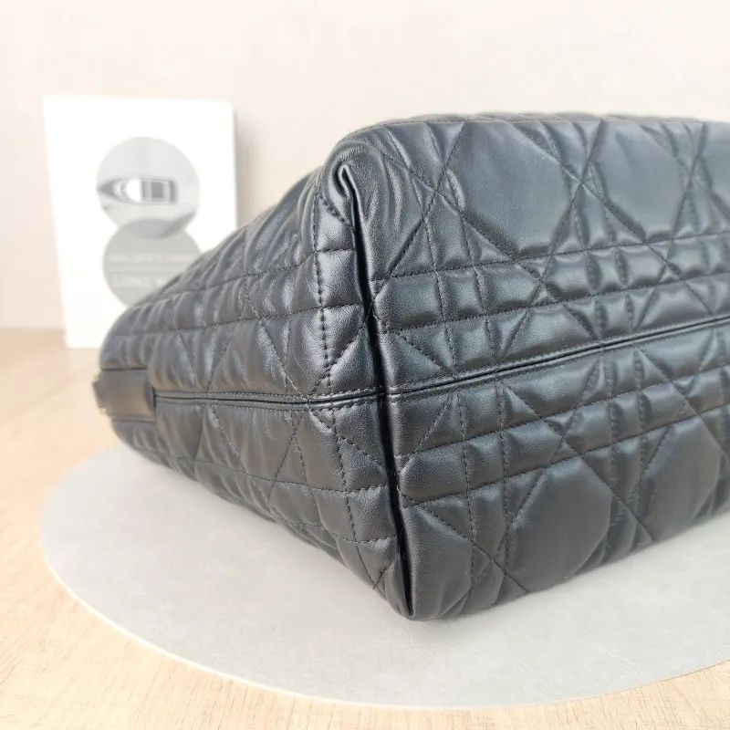 DIOR Top Handle Bag TOUJOURS Black Calfskin Medium28.5 × 17 × 21.5 cm — detail view 4 of 13