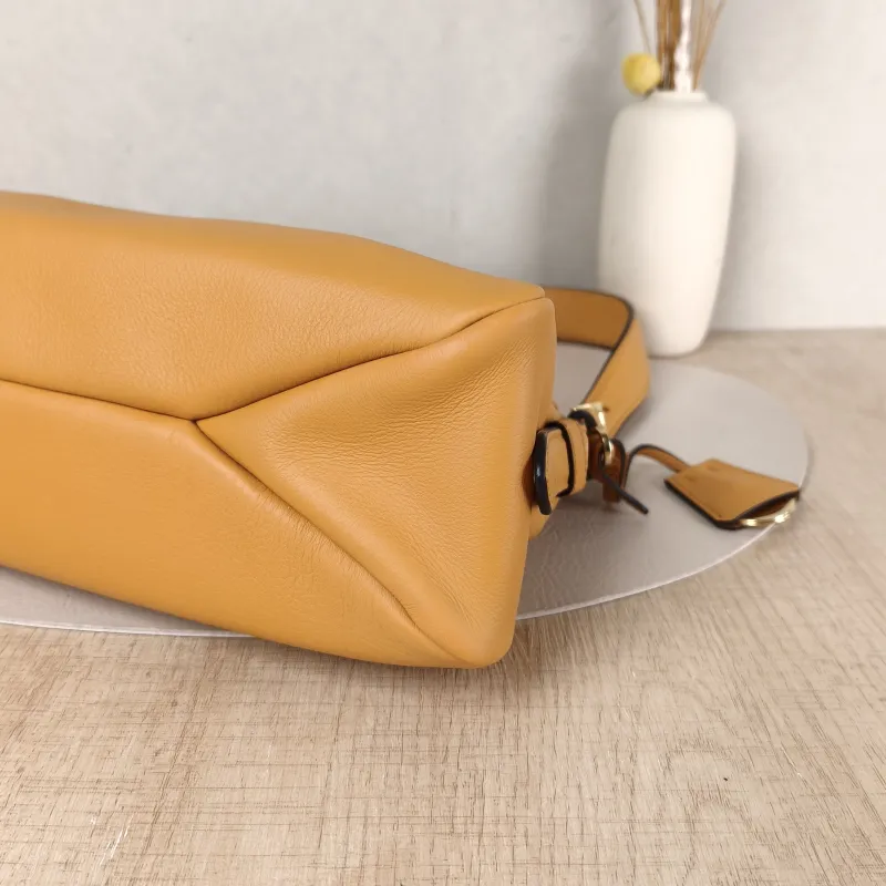 PRADA Shoulder Bag Aimée Yellow Calfskin One Size31 × 9 × 18 cm — detail view 11 of 13