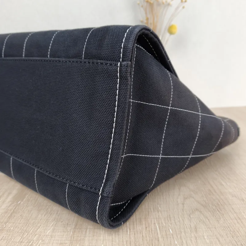 Chanel Shoulder Bag Black Canvas One Size 38 × 19 × 29 cm — detail view 10 of 15