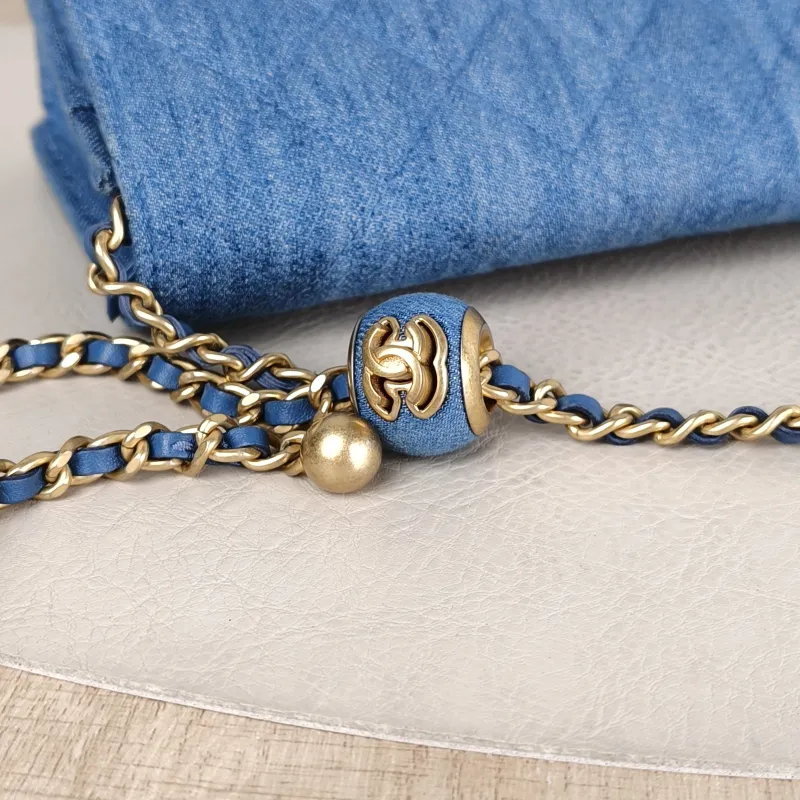 Chanel Crossbody Bag CF WOCWOC Bag Blue Mini 19.2 × 3.5 × 12.3 cm — detail view 4 of 13