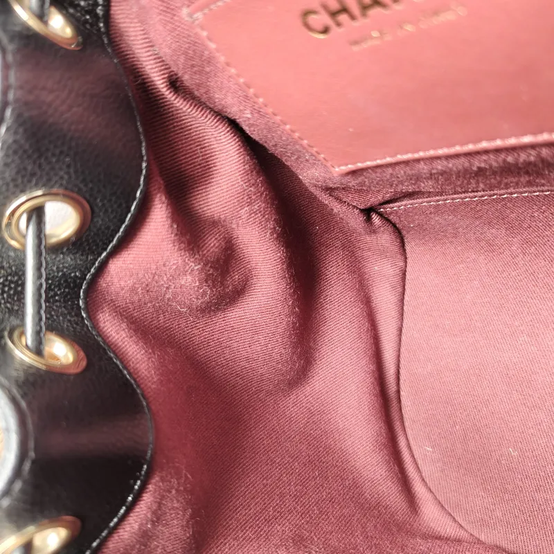 Chanel Backpackaffinity Backpack Black Calfskin Small20 × 14 × 22 cm — detail view 13 of 14