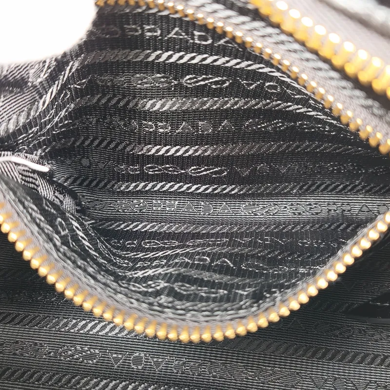 PRADA Shoulder Bag Bonnie Soft Lux Black Waxed Leathermini23.5 × 9 × 12 cm — detail view 1 of 13