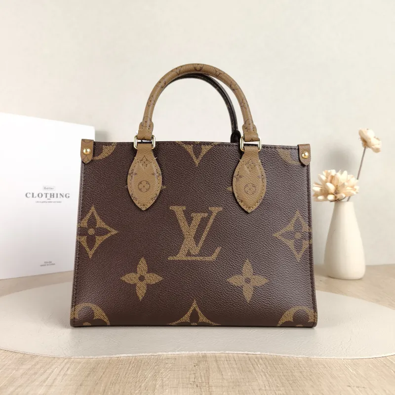 Louis Vuitton Shoulder Bag Onthego Monogram PVC Small 25 × 11.5 × 19 cm