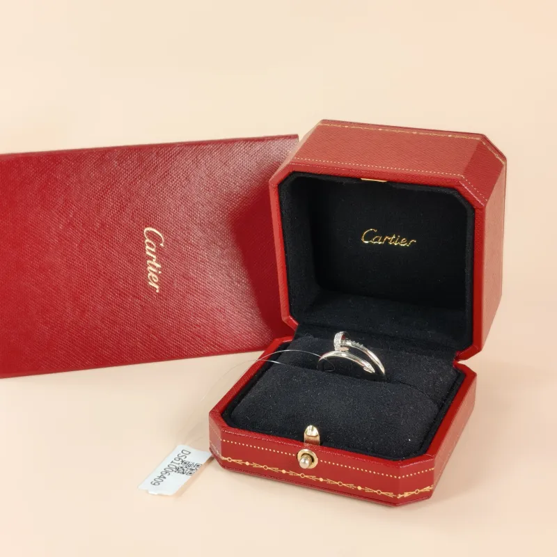 CARTIER Ring Juste un Clou Ring White Gold Diamond18KW hite Gold Edition 56 — cover view 7 of 7