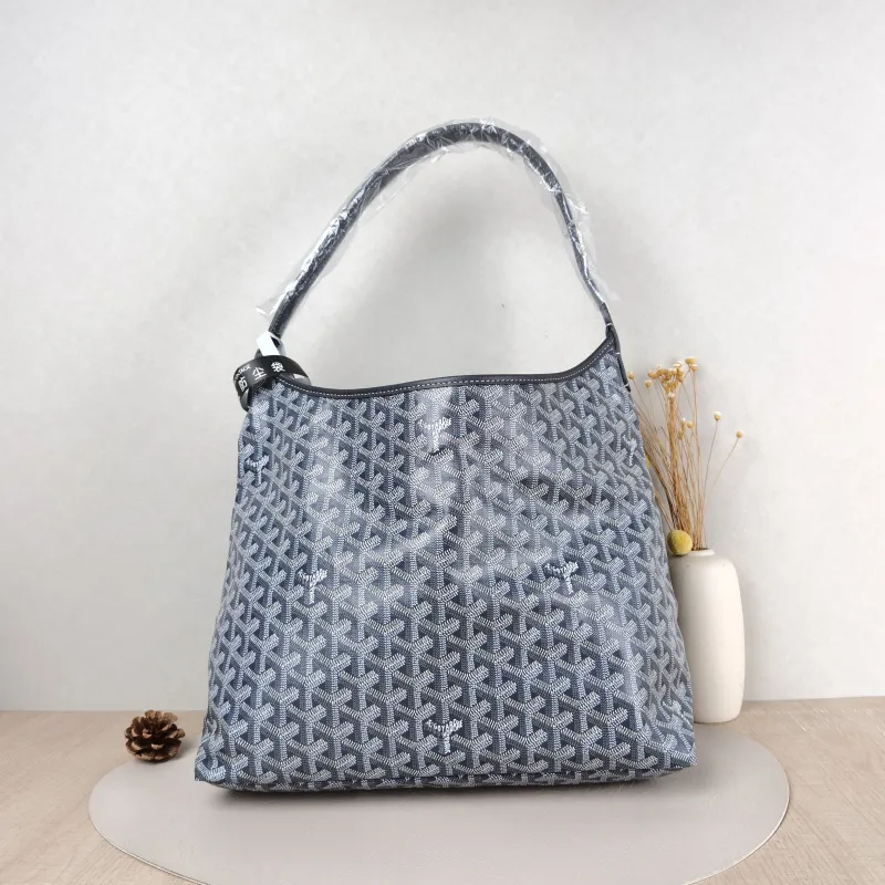 GOYARD Shoulder Bag Boheme Hobo Grey ine Canvas Small 43 × 14 × 27 cm — cover view 5 of 6