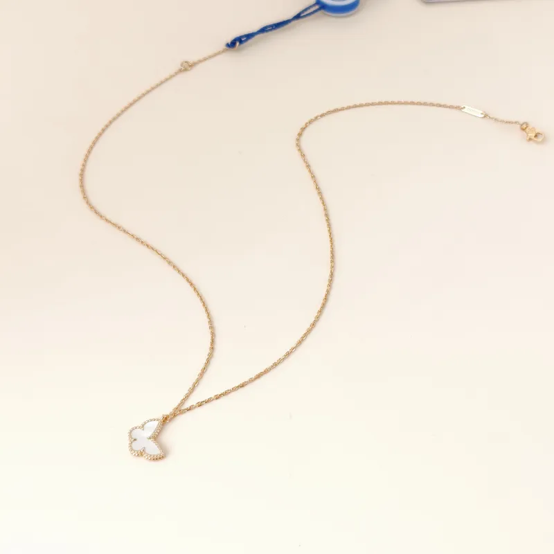 Van Cleef & Arpels Necklace Lucky Alhambra Necklace Pearl · White Mother-of-Pearl18KY ellow Gold One Size39cm — cover view 7 of 11