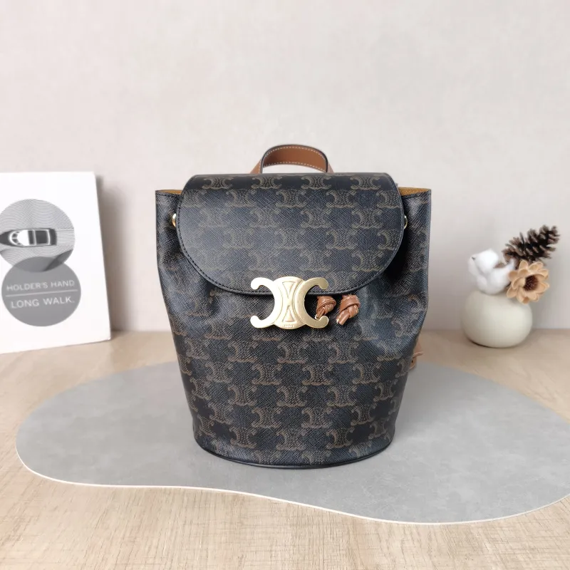 CELINE Backpack BONNIE Backpack Monogram PVC One Size 18 × 13 × 25 cm