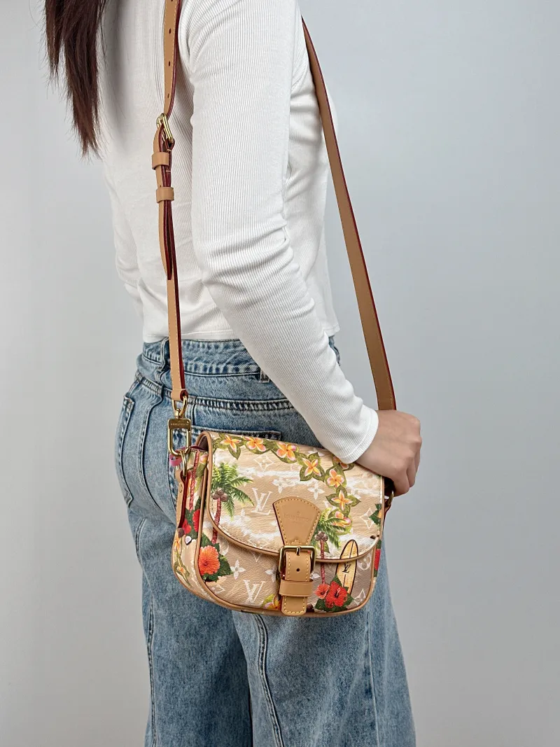 Louis Vuitton Crossbody Bag MONTSOURIS Messenger Bag Brown PVC Small 20 × 7 × 17 cm Edition — on-model view 1 of 2