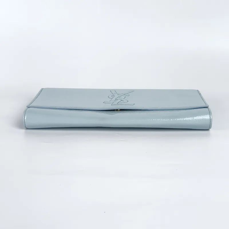 SAINT LAURENT Clutch Clutch Blue Patent Leather One Size28 × 4 × 16 cm — cover view 10 of 10