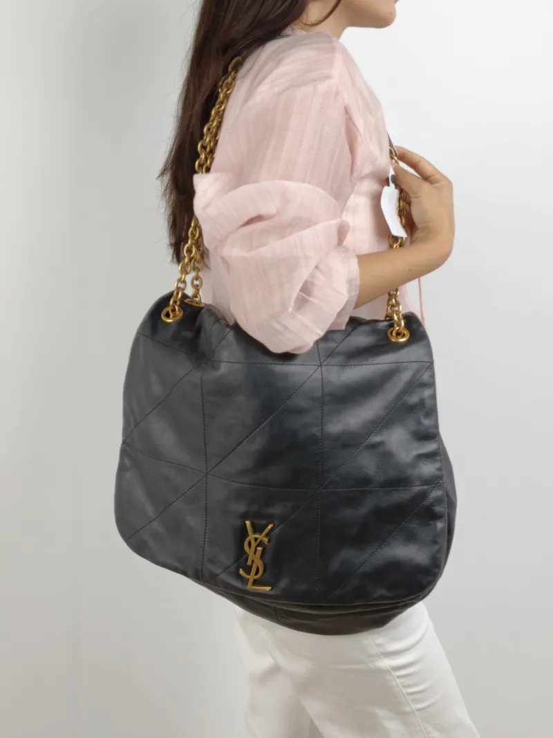 SAINT LAURENT Crossbody Bag Jamie 4.3 Chain Bag Black SL ambskin Large 43 × 9 × 29 cm — on-model view 2 of 2